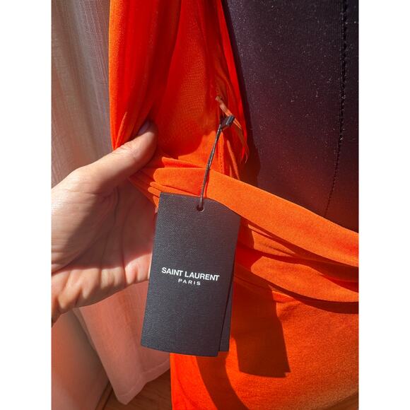 Saint Laurent Jersey Backless Halter Dress - Picture 14 of 16